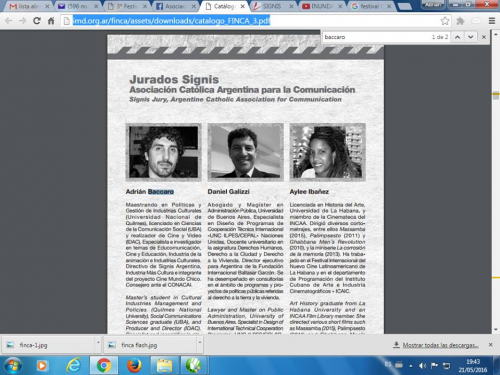 Programacion del FINCA 